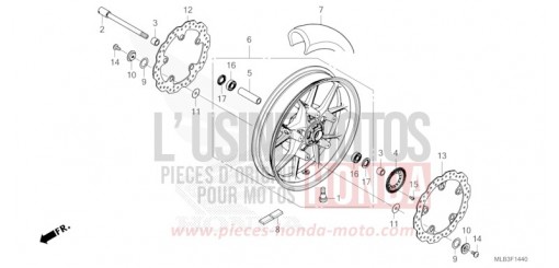 ROUE AVANT CB750ACT de 2026